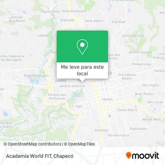 Academia World FIT mapa