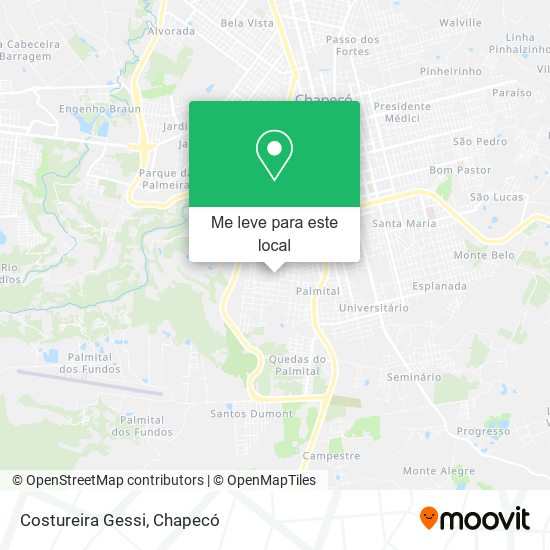 Costureira Gessi mapa