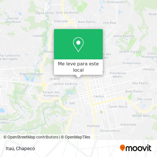 Itaú mapa