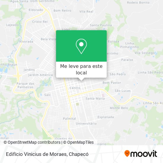 Edifício Vinicius de Moraes mapa