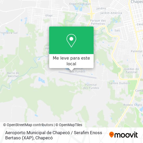 Aeroporto Municipal de Chapecó / Serafim Enoss Bertaso (XAP) mapa