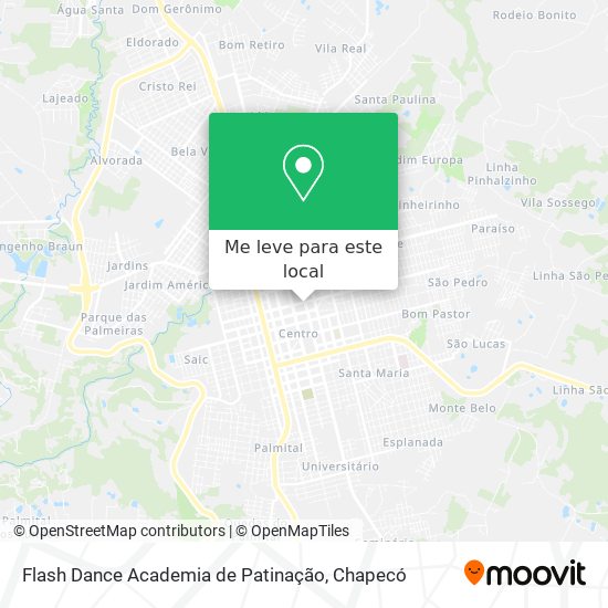Flash Dance Academia de Patinação mapa