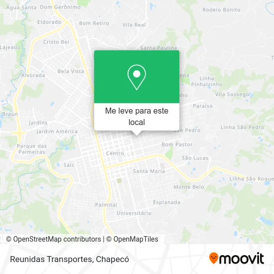 Reunidas Transportes mapa