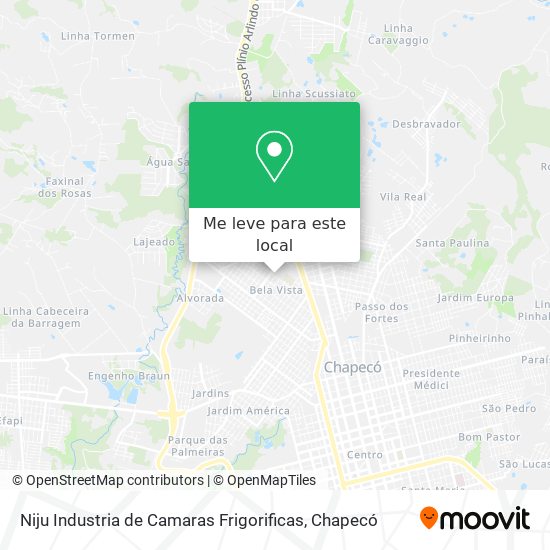 Niju Industria de Camaras Frigorificas mapa