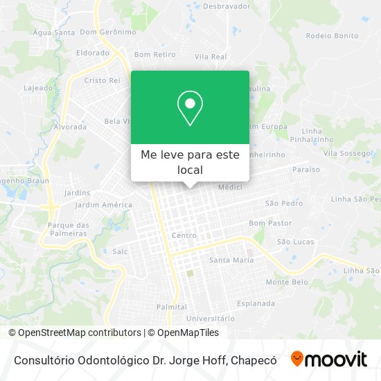 Consultório Odontológico Dr. Jorge Hoff mapa