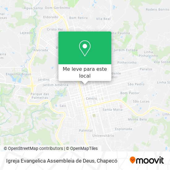 Igreja Evangelica Assembleia de Deus mapa