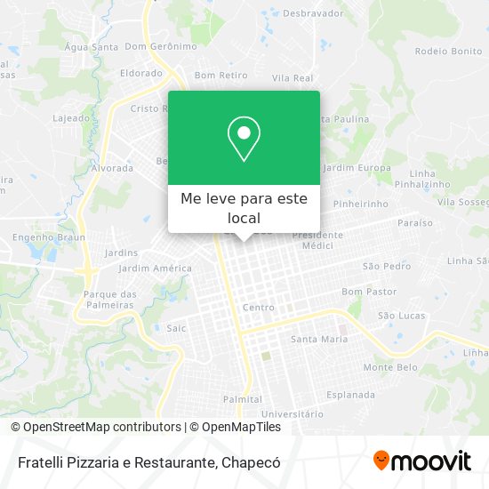 Fratelli Pizzaria e Restaurante mapa
