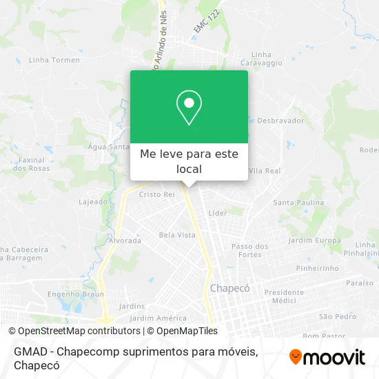 GMAD - Chapecomp suprimentos para móveis mapa