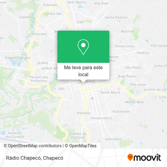 Rádio Chapecó mapa