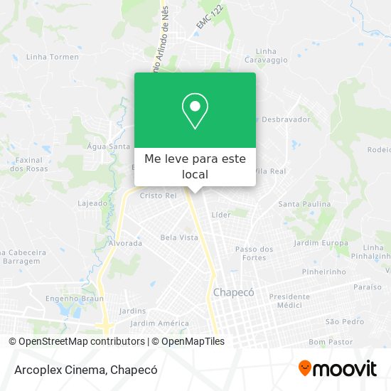 Arcoplex Cinema mapa