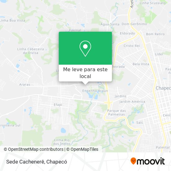 Sede Cachenerê mapa