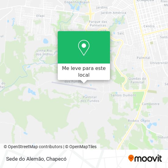 Sede do Alemão mapa