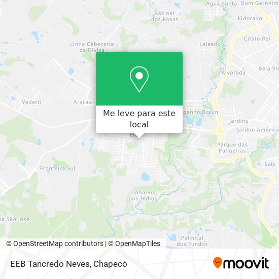 EEB Tancredo Neves mapa