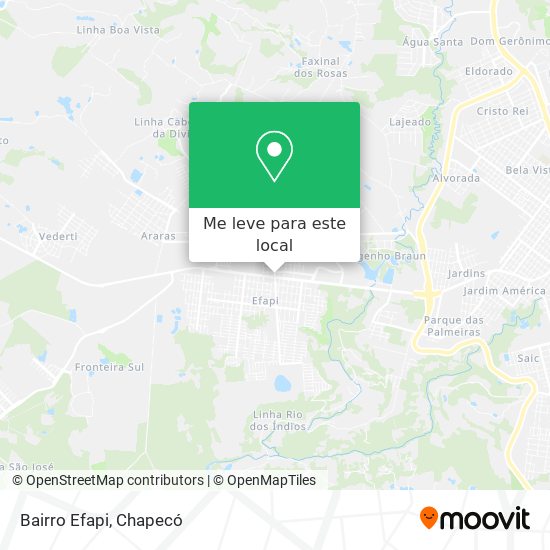 Bairro Efapi mapa