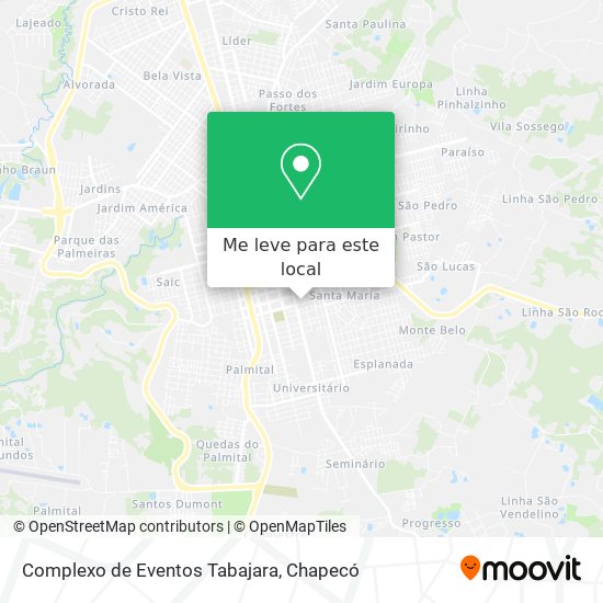 Complexo de Eventos Tabajara mapa