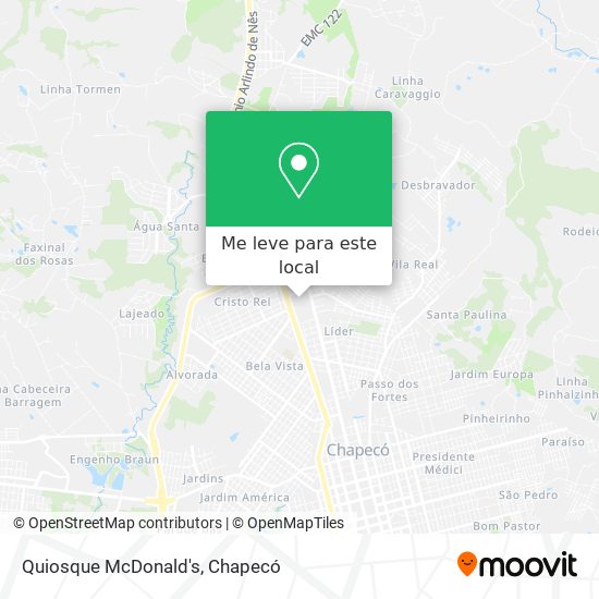 Quiosque McDonald's mapa