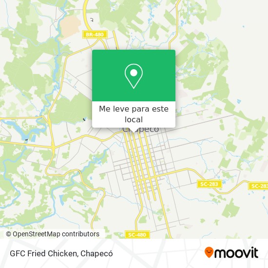 GFC Fried Chicken mapa