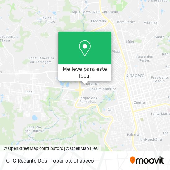 CTG Recanto Dos Tropeiros mapa