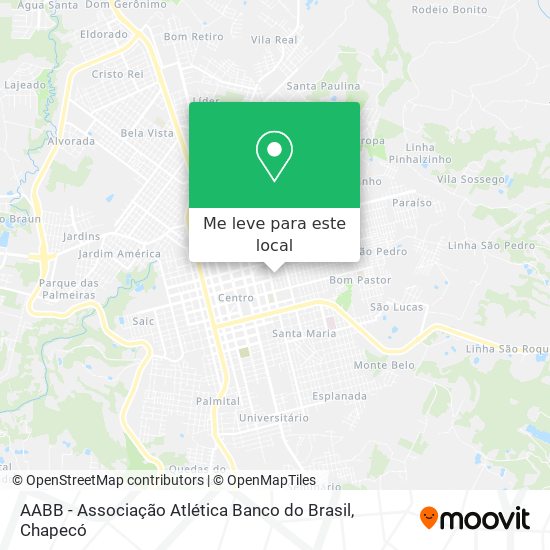 AABB - Associação Atlética Banco do Brasil mapa