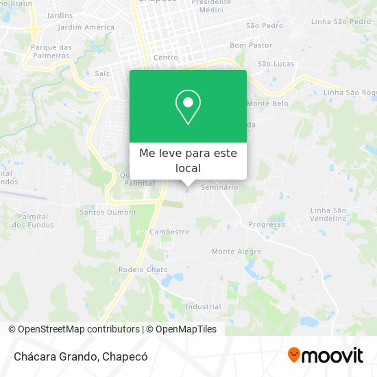 Chácara Grando mapa