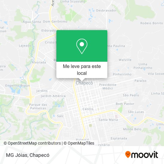 MG Jóias mapa