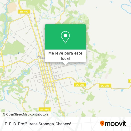 E. E. B. Profª Irene Stonoga mapa