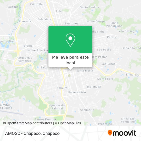 AMOSC - Chapecó mapa