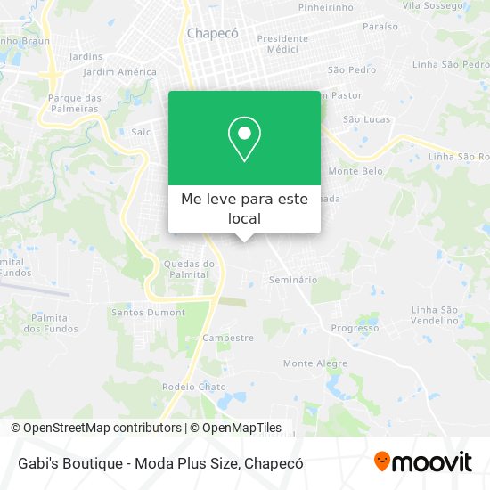 Gabi's Boutique - Moda Plus Size mapa