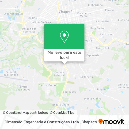 Dimensão Engenharia e Construções Ltda. mapa