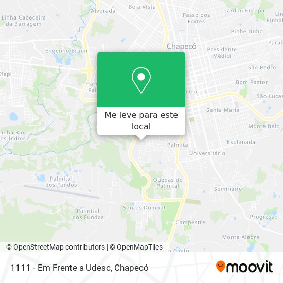 1111 - Em Frente a Udesc mapa