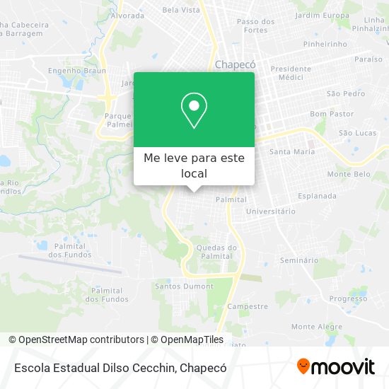 Escola Estadual Dilso Cecchin mapa
