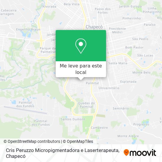 Cris Peruzzo Micropigmentadora e Laserterapeuta mapa
