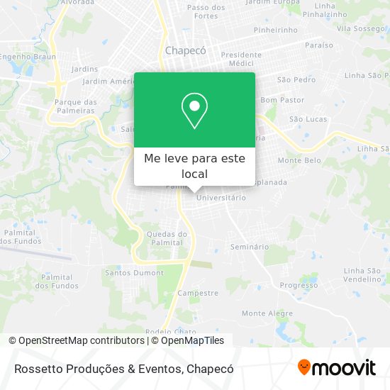 Rossetto Produções & Eventos mapa