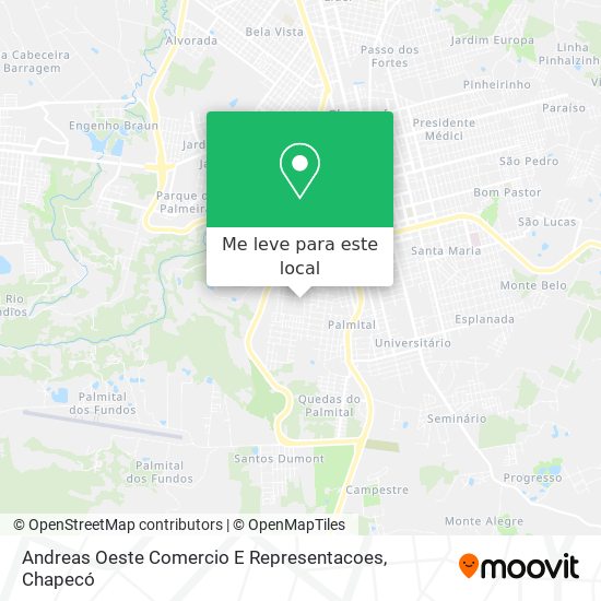 Andreas Oeste Comercio E Representacoes mapa