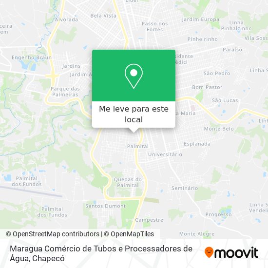 Maragua Comércio de Tubos e Processadores de Água mapa
