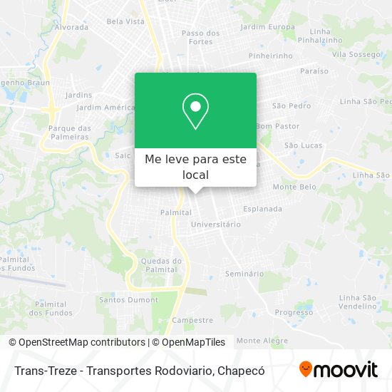 Trans-Treze - Transportes Rodoviario mapa