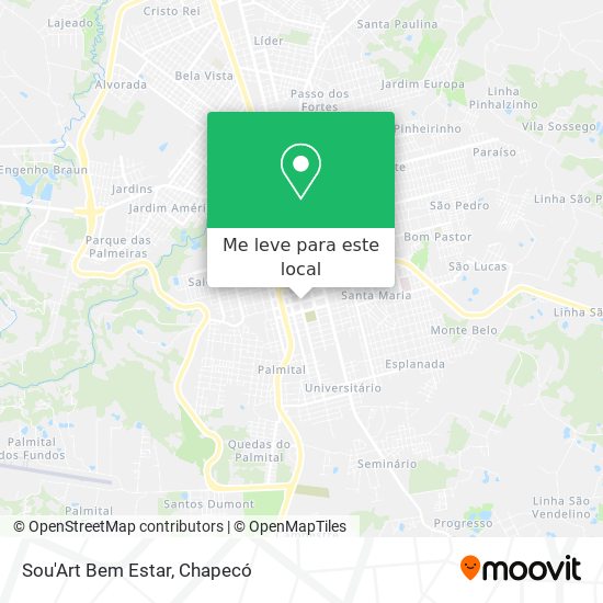 Sou'Art Bem Estar mapa