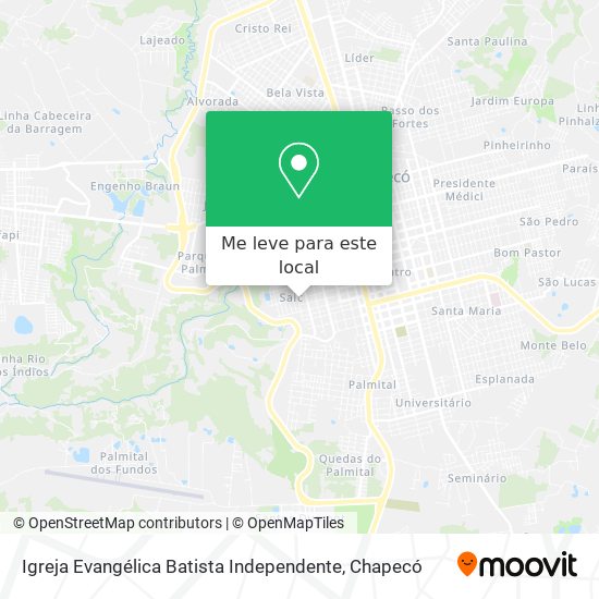 Igreja Evangélica Batista Independente mapa