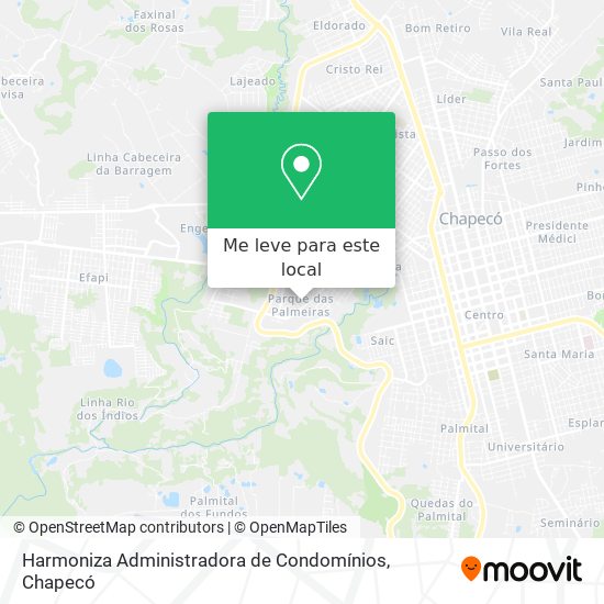 Harmoniza Administradora de Condomínios mapa