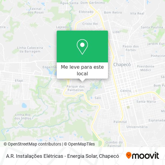 A.R. Instalações Elétricas - Energia Solar mapa