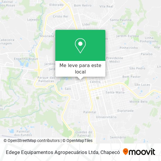 Edege Equipamentos Agropecuários Ltda mapa