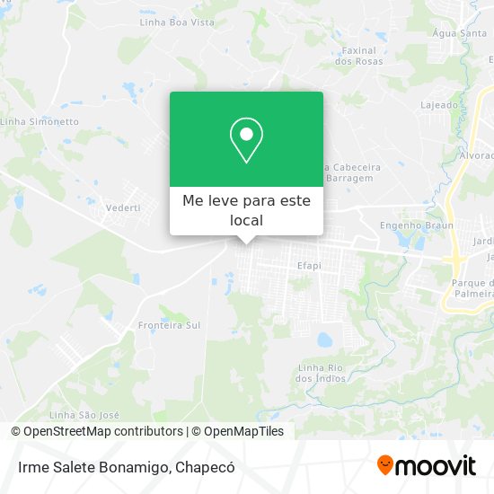Irme Salete Bonamigo mapa