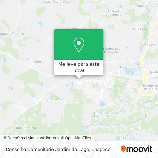 Conselho Comunitário Jardim do Lago mapa