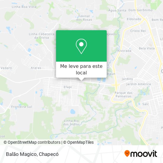 Balão Magico mapa