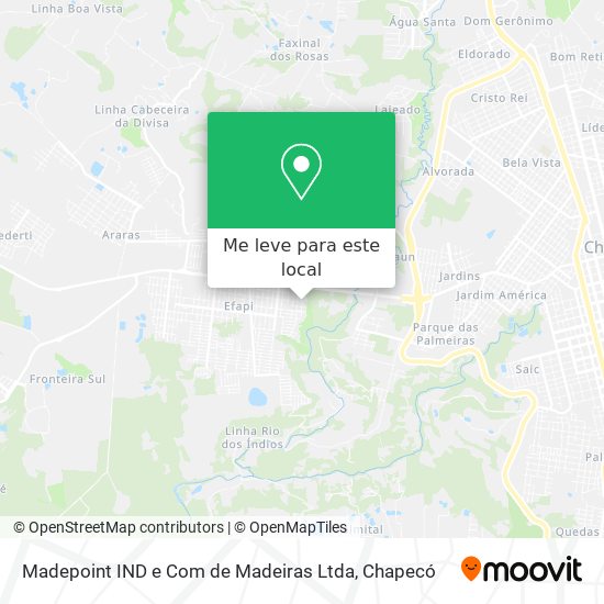 Madepoint IND e Com de Madeiras Ltda mapa