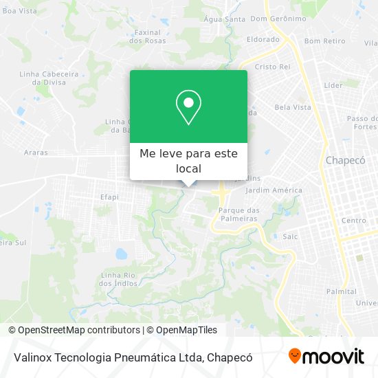 Valinox Tecnologia Pneumática Ltda mapa