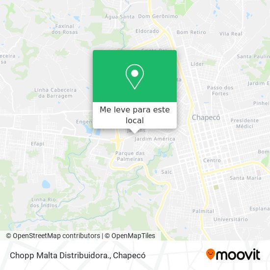 Chopp Malta Distribuidora. mapa