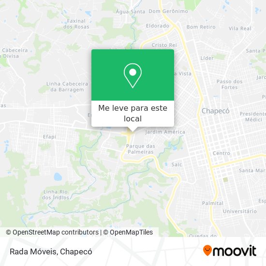 Rada Móveis mapa