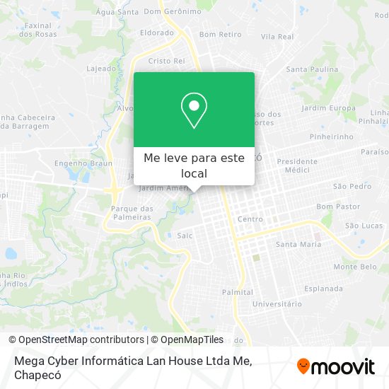 Mega Cyber Informática Lan House Ltda Me mapa