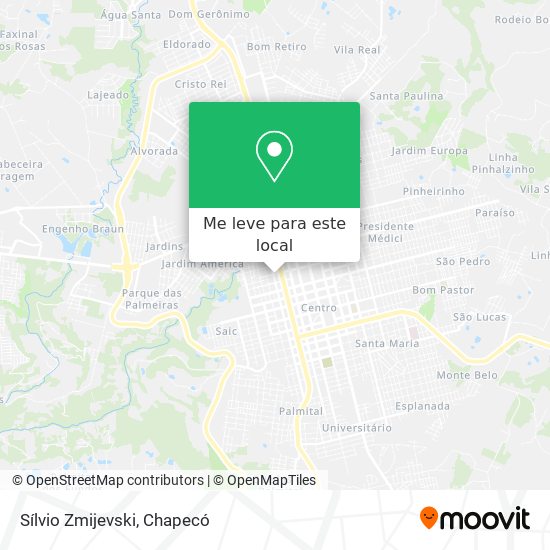 Sílvio Zmijevski mapa